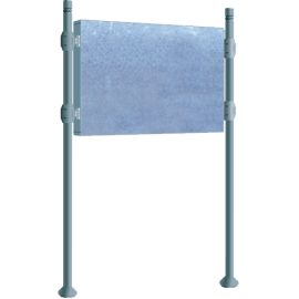 Panell d'anunci lliure s/rètol d'alç 870 x 1225 mm